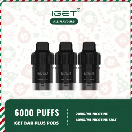 🔄 IGET Bar Plus Pod – 6000 Puffs | All Flavours Available | Refillable Pod for IGET Bar Plus