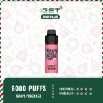 IGET-Bar-Plus-6000-Puffs-Grape-Peach-lce09jpg - VapingOZ