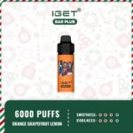 IGET-Bar-Plus-6000-Puffs-Orange-Grapefruit-Lemon31jpg - VapingOZ