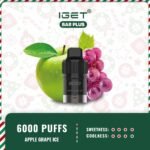 IGET-Bar-Plus-Pod-Only-6000-Puffs-Apple-Grape-Ice22jpg - VapingOZ