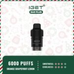 IGET-Bar-Plus-Pod-Only-6000-Puffs-Orange-Grapefruit-Lemon20jpg - VapingOZ