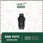 IGET-Bar-Plus-Pod-Only-6000-Puffs-Raspberry-Berry42jpg - VapingOZ