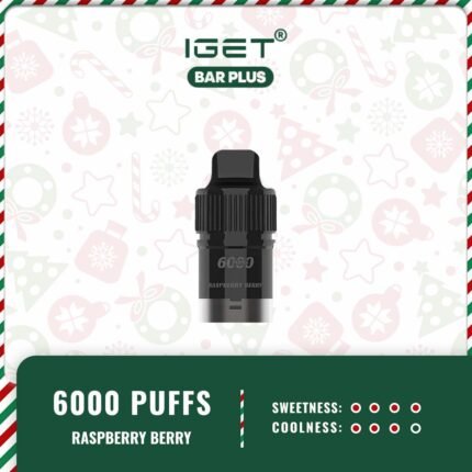 IGET-Bar-Plus-Pod-Only-6000-Puffs-Raspberry-Berry42jpg - VapingOZ