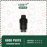 IGET-Bar-Plus-Pod-Only-6000-Puffs-Strawberry-Kiwi-Ice48jpg - VapingOZ