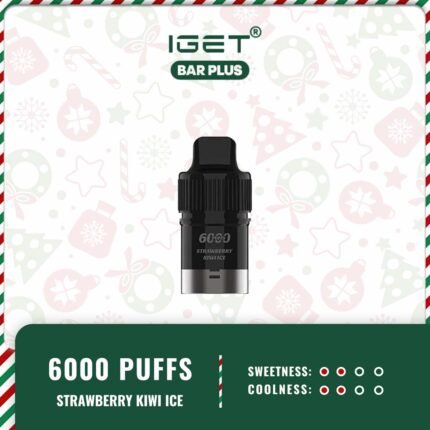 IGET-Bar-Plus-Pod-Only-6000-Puffs-Strawberry-Kiwi-Ice48jpg - VapingOZ