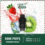 IGET-Bar-Plus-Pod-Only-6000-Puffs-Strawberry-Kiwi-Ice49jpg - VapingOZ
